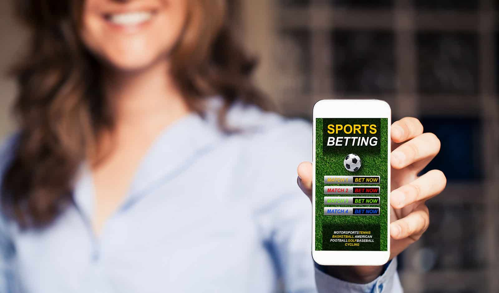 woman betting on sports