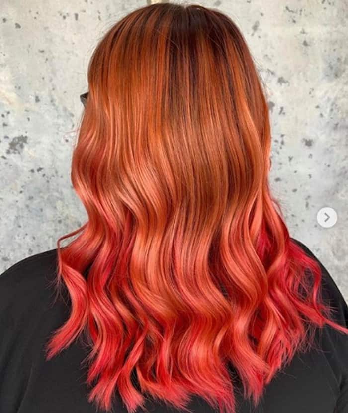 burnt orange hair color trend