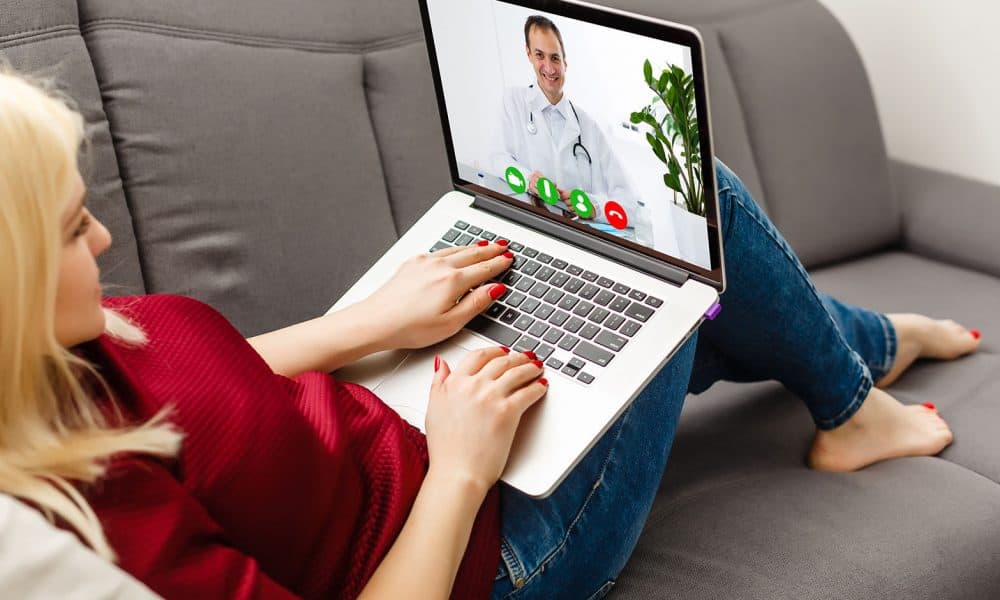 Healthcare online consulting concept, medicine in modern technologies online