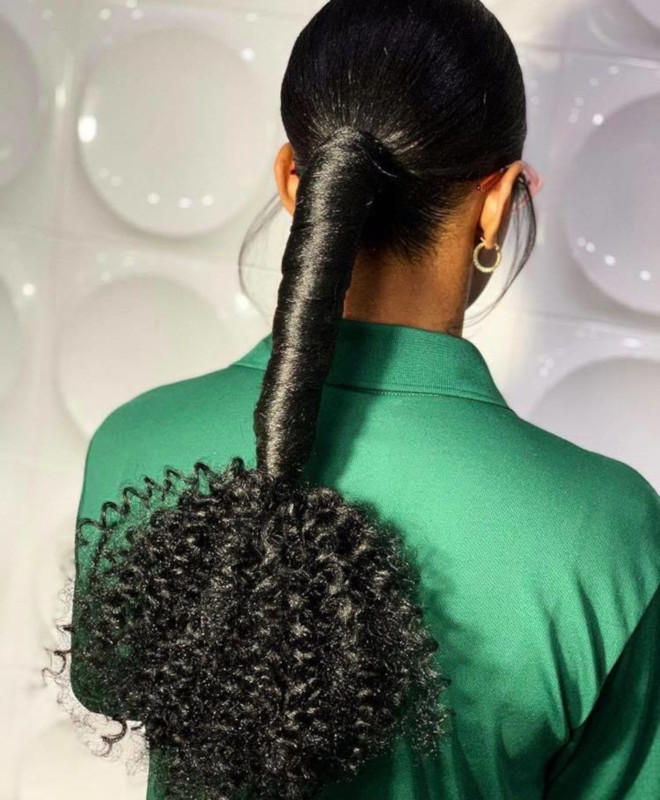 curly ponytails for sweat-free summer days