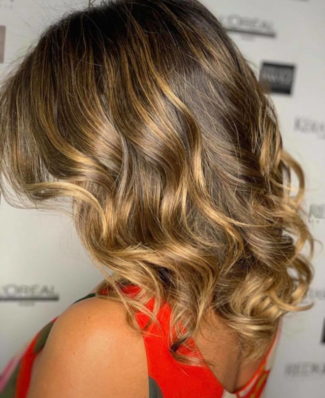 smoky gold hair colors for summer