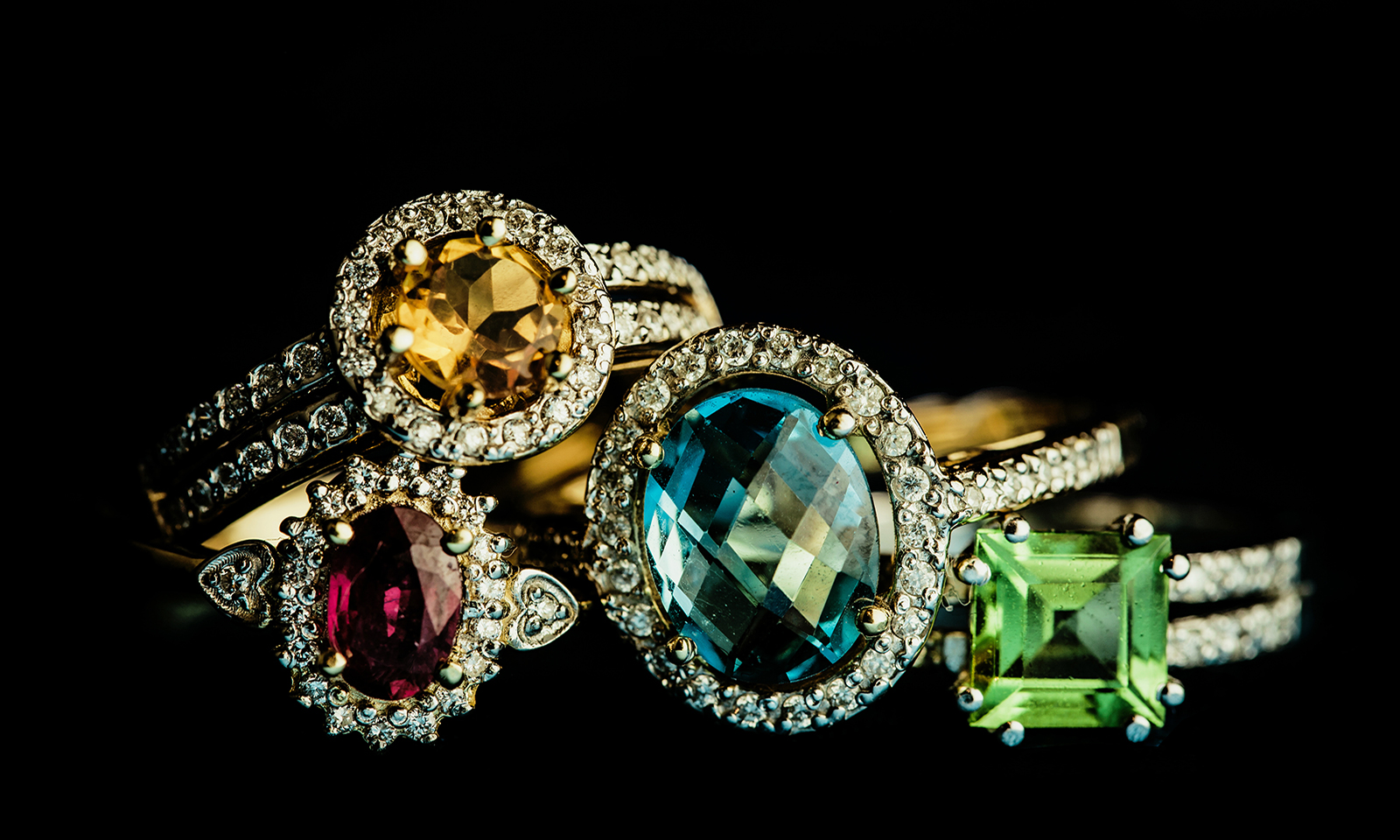 what-gemstones-go-well-together-colorful-jeweled-rings