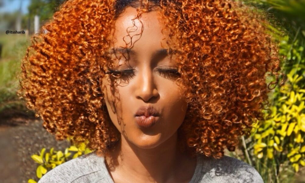 orange hair on dark skin